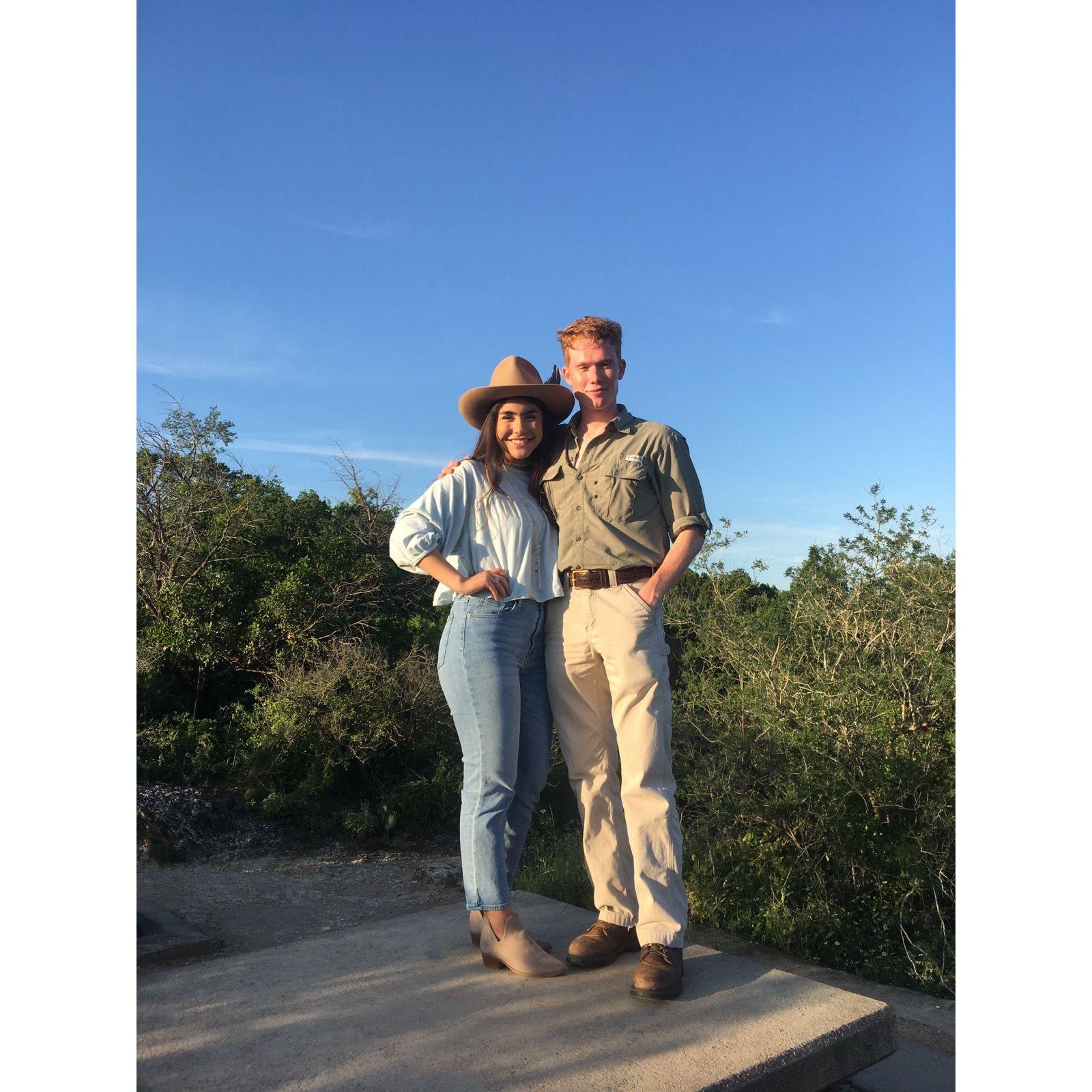 Our first picture taken on one of our first dates at Mt. Bonnell, Austin, TX.