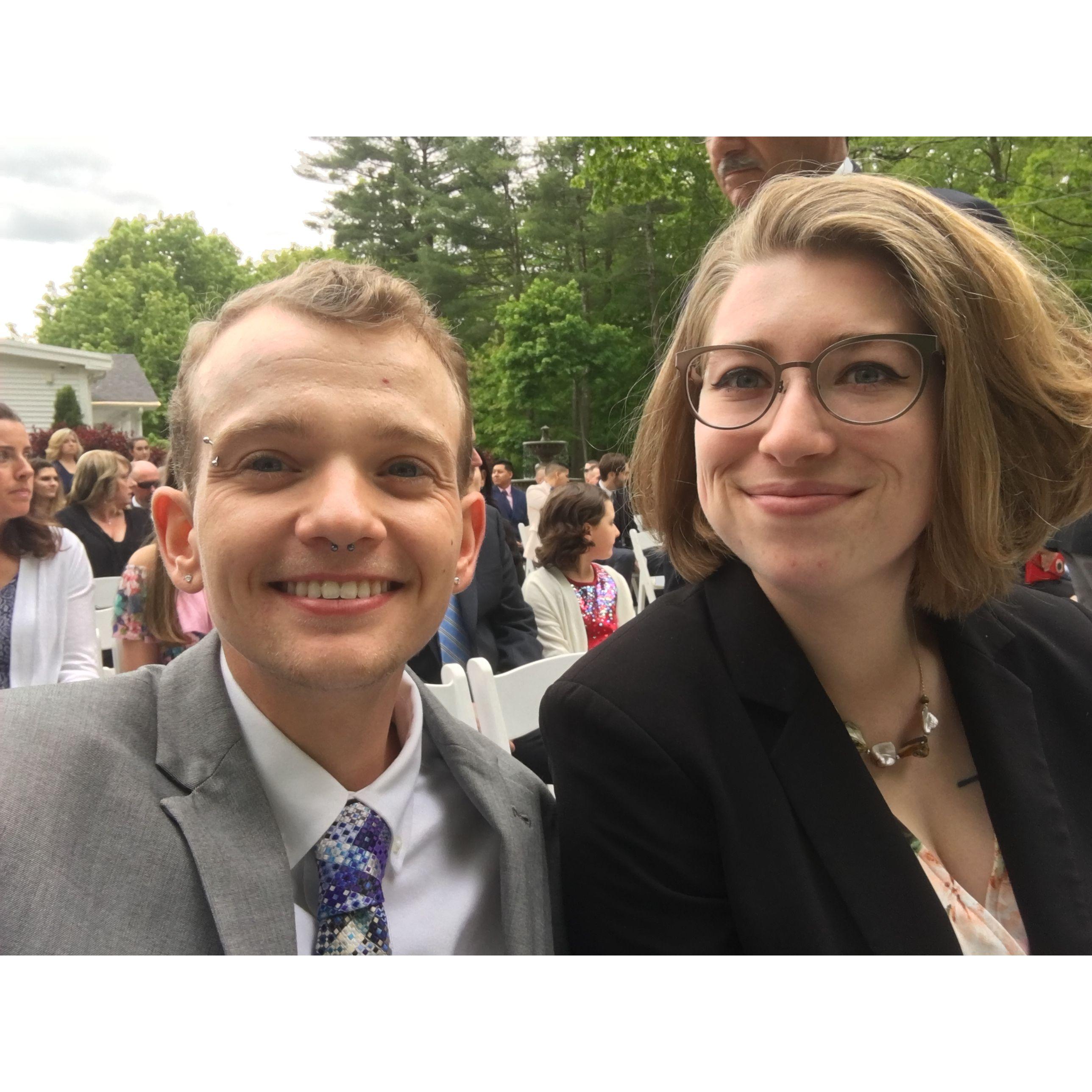 At Stephen and Ryan's wedding in 2019