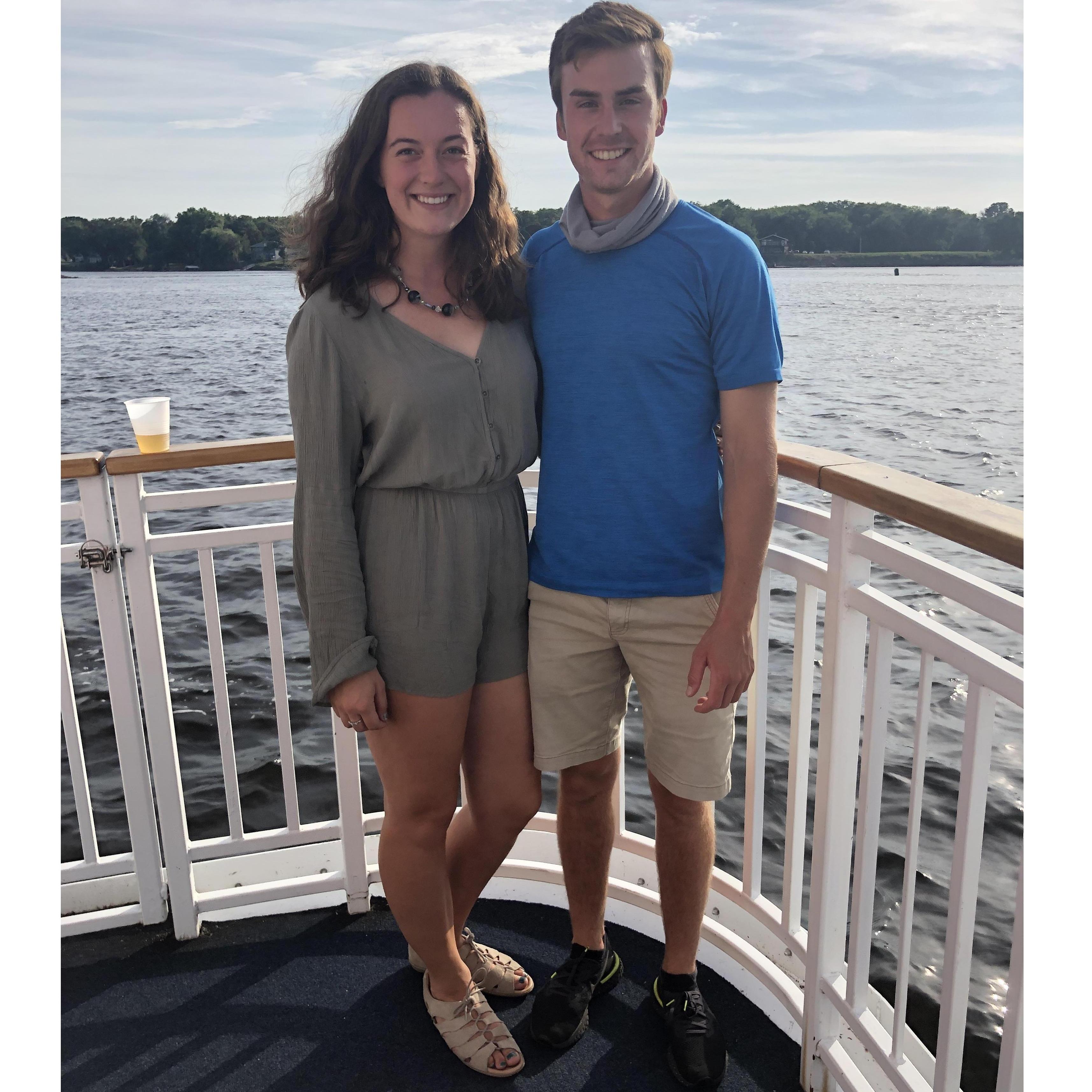 We took a pizza cruise on the Mississippi River! 2020