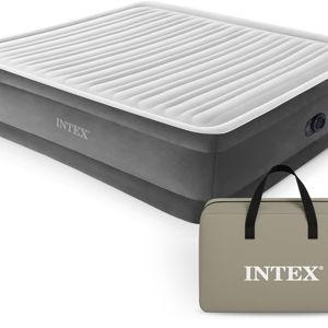 KING Intex Comfort Dura-Beam Airbed Internal Electric Pump Bed Height Elevated (2020 Model)