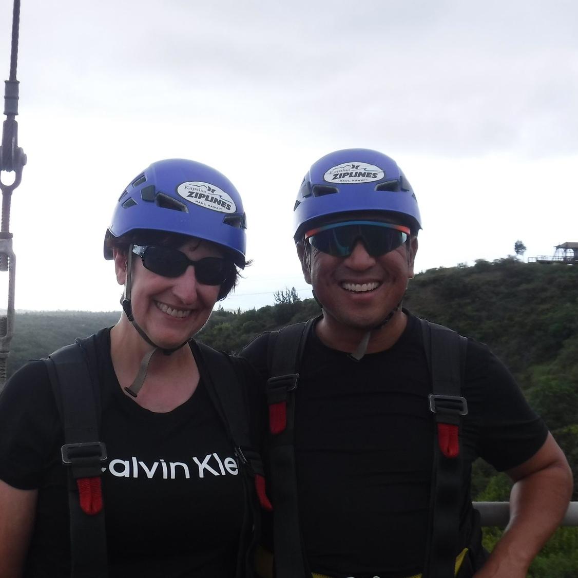 Vicki’s 1st zipline