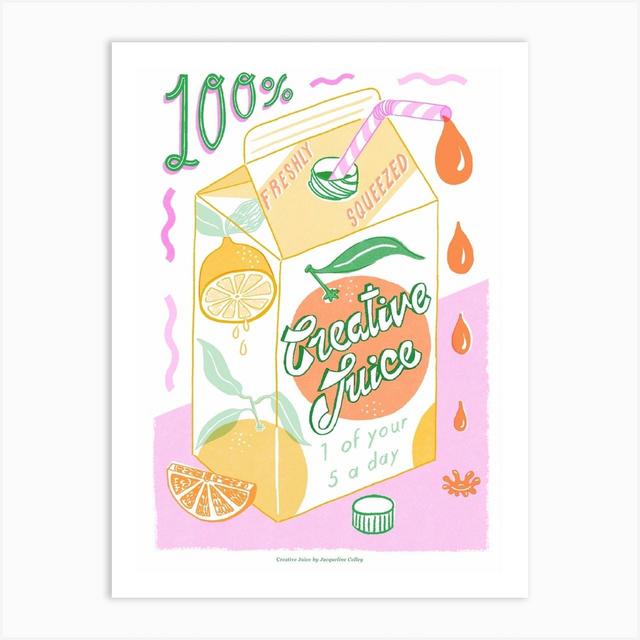 Creative Juice Layers Art Print