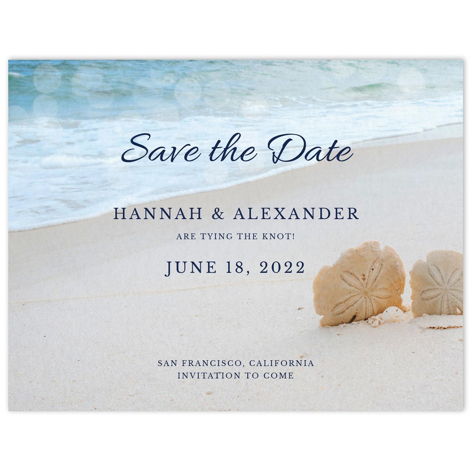 Elegant Tropical Save the Date Cards