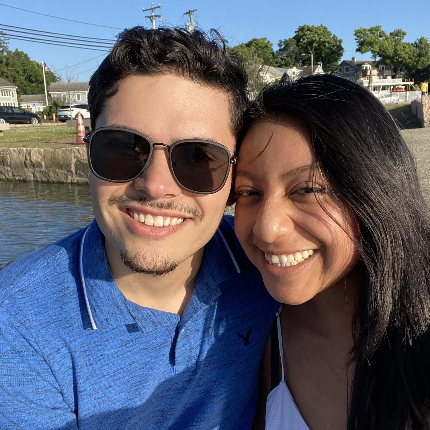 A selfie on one of our dates.