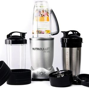 Nutribullet - NutriBullet PRIME 12-Piece High-Speed Blender/Mixer System include Stainless Steel Cup, Silver
