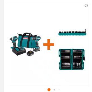 18V LXT Brushless 2 Pc. Combo Kit with ImpactXPS 10 Pc. Impact Socket Set and ImpactXPS 45 Pc. Impact Bit Set