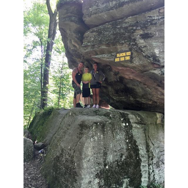 Family hike at Rock City Park