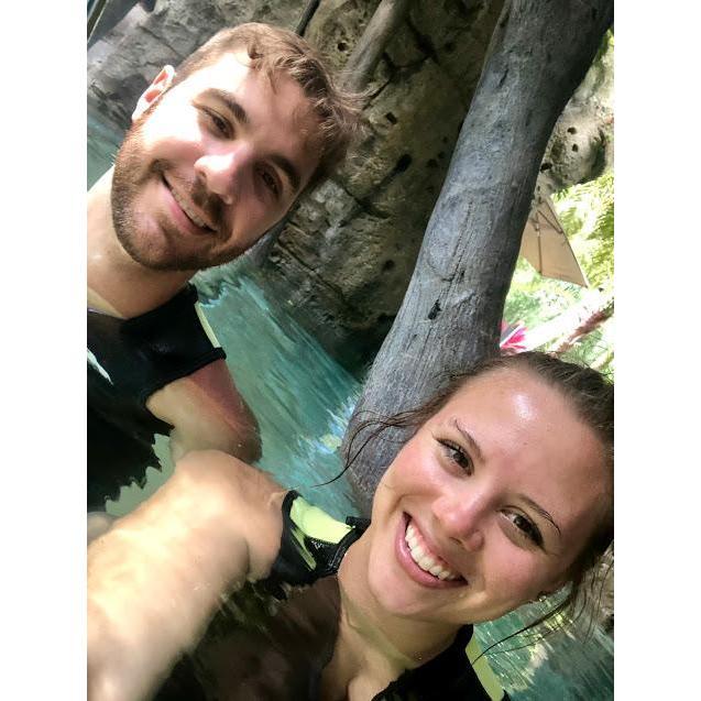 When we went to Dolphin Cove for vacation.