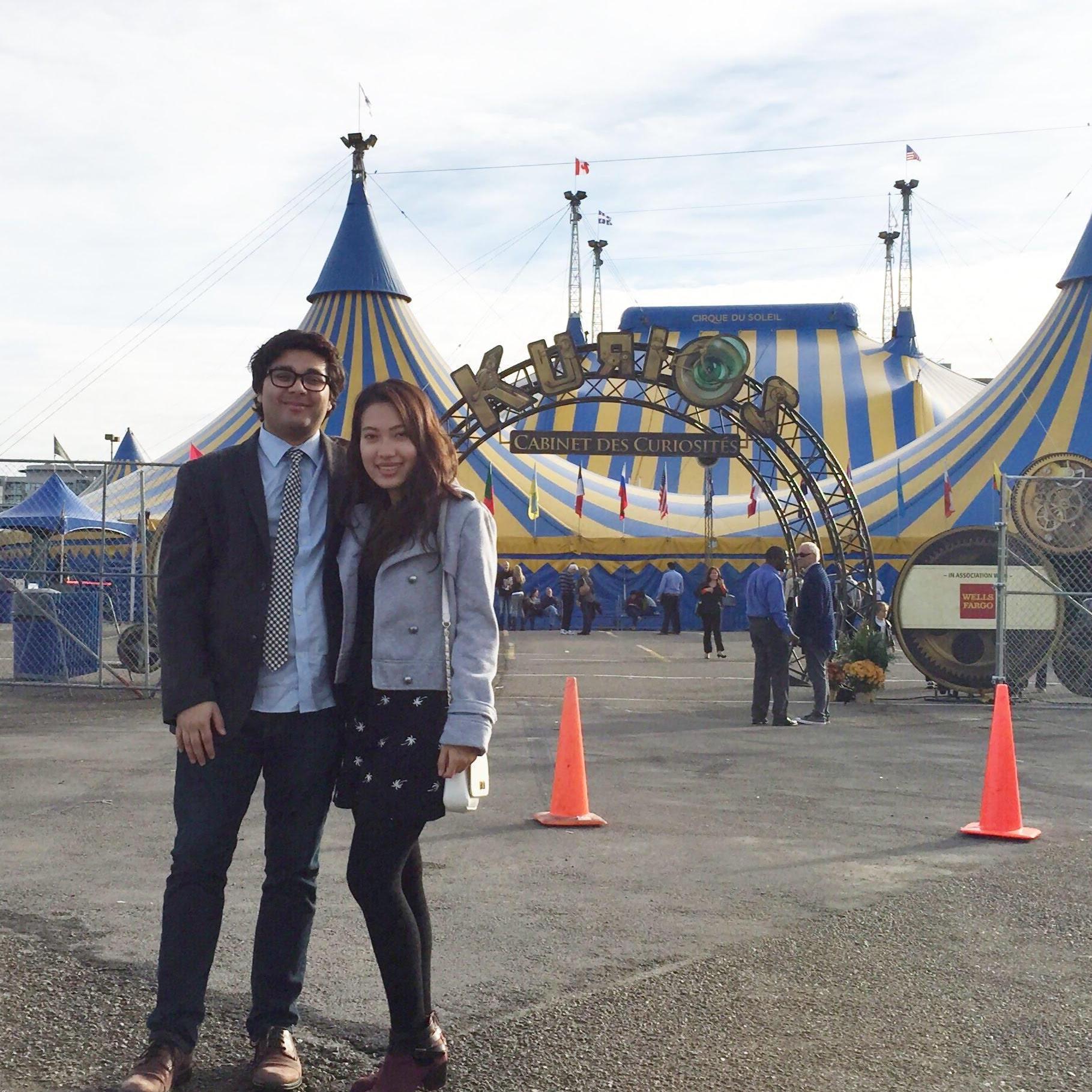 Our very first Cirque Du Soleil show.
