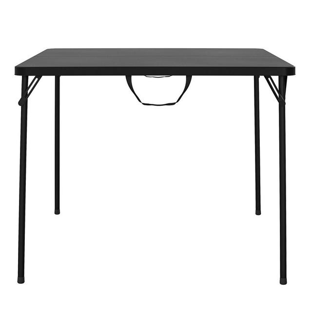 XL 38.5" Fold In Half Card Table with Handle Black - Room & Joy