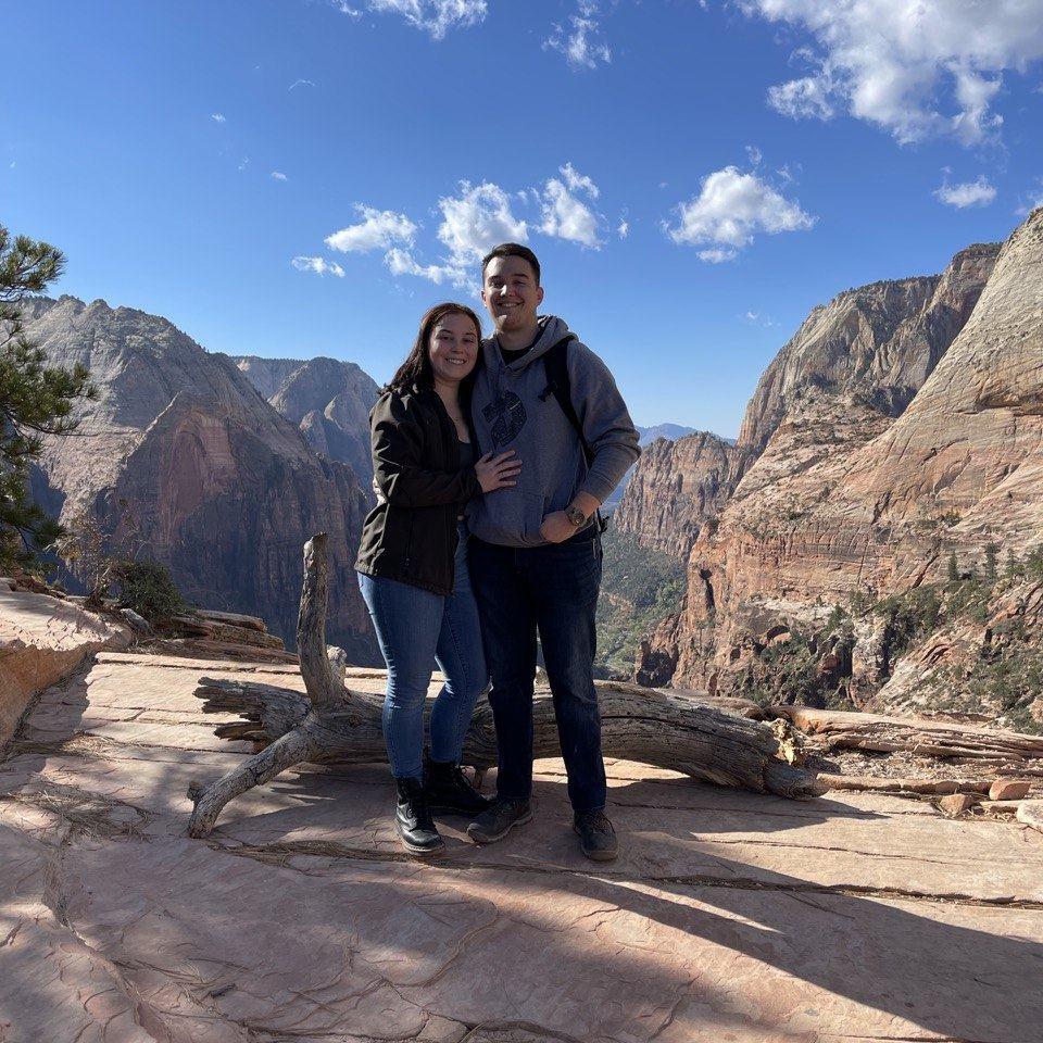 Climbing Angels Landing together!