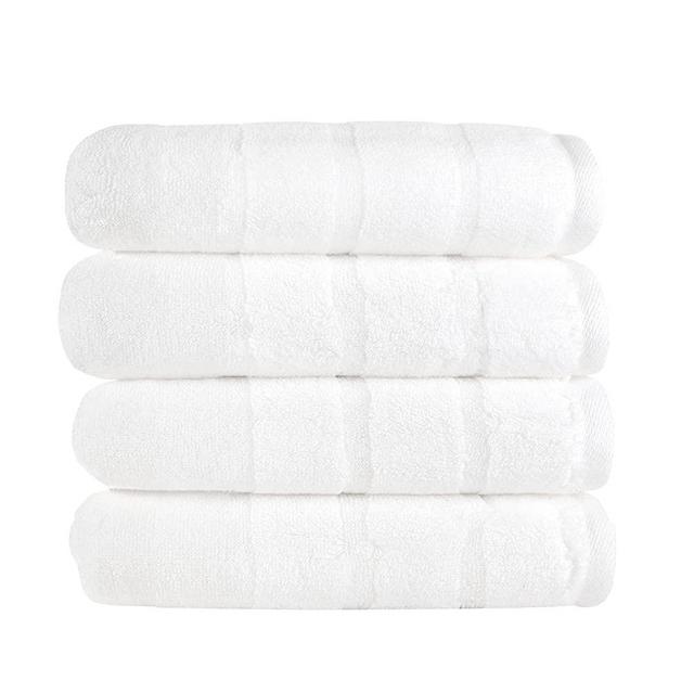 Made Here Luxury 4-Piece Hand Towel by 1888 Mills, Supporting USA Manufacturing -White