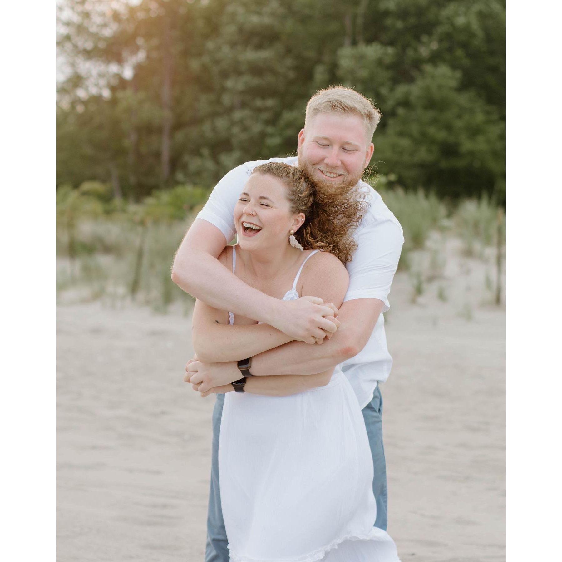 Engagement photos on the beach we live on :)