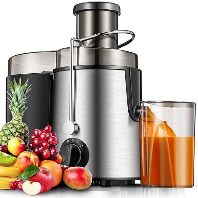 Juicer Upgraded 400W Juicer Machines, 2 Speed Gear Centrifugal Juicer For Fruits and Vegetable with Anti-drip Function, Stainless Steel and BPA Free, Easy To Clean