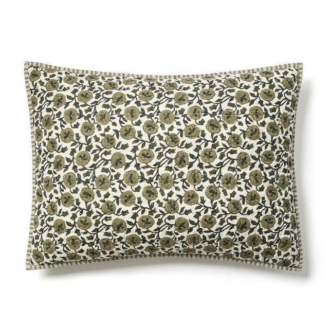 Laney Floral Standard Sham, Elm
