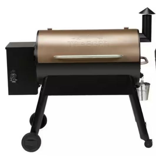 Traeger Pro 34 Pellet Grill and Smoker in Bronze with Cover