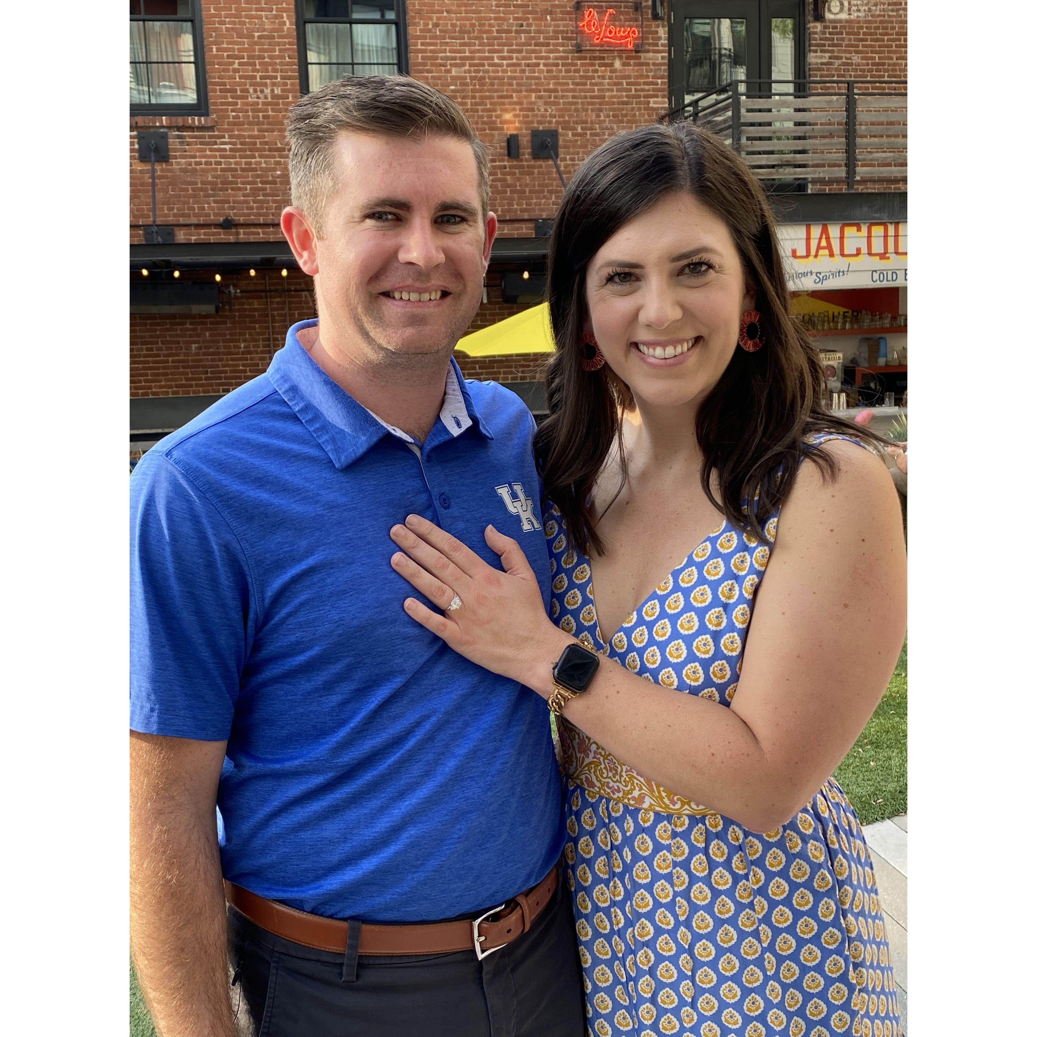 September 8, 2023, the night we got engaged!