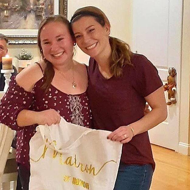 When Nicole said "Yes!" to being the Matron of Honor!