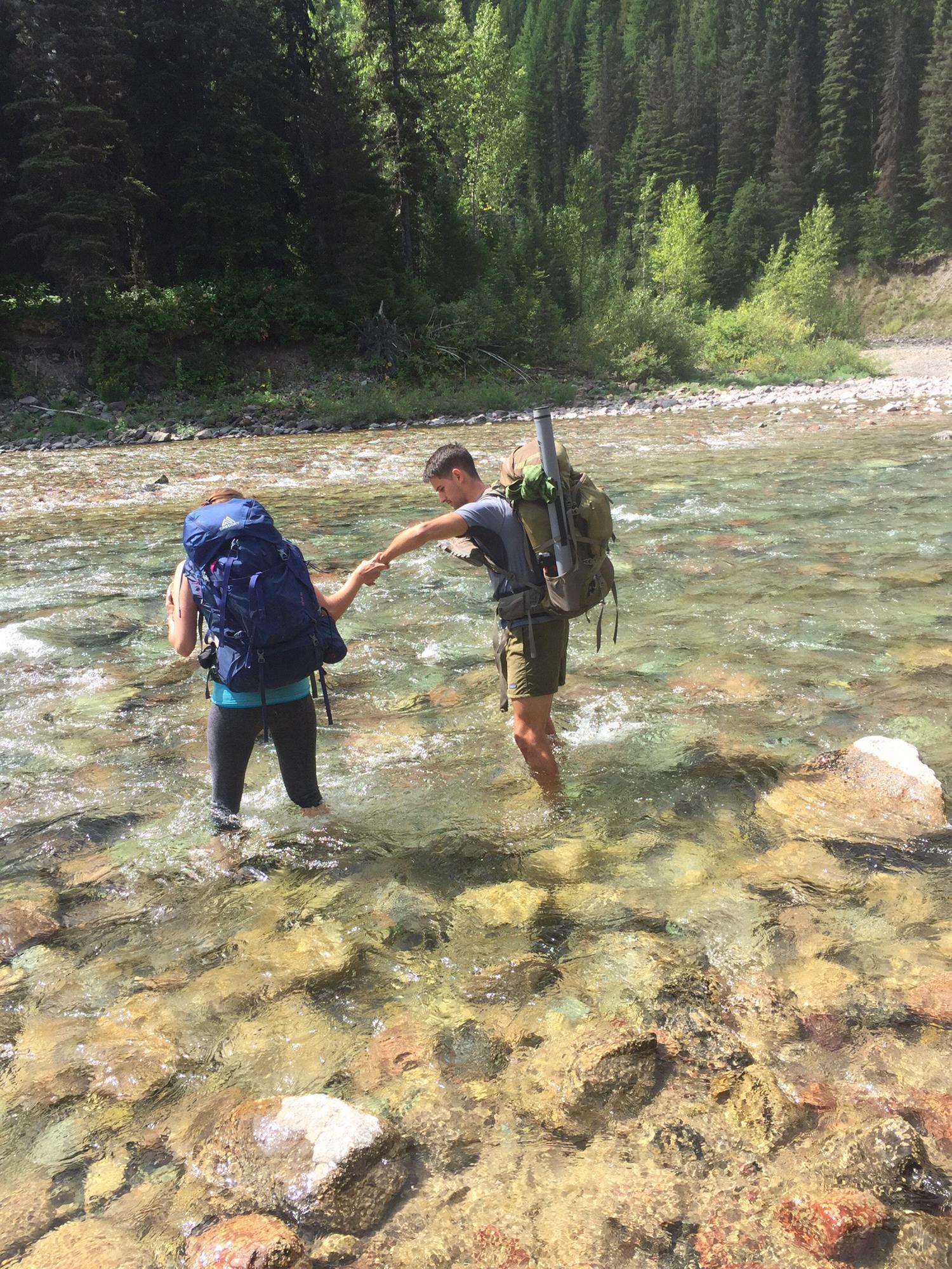 Hiking outside glacier national park
