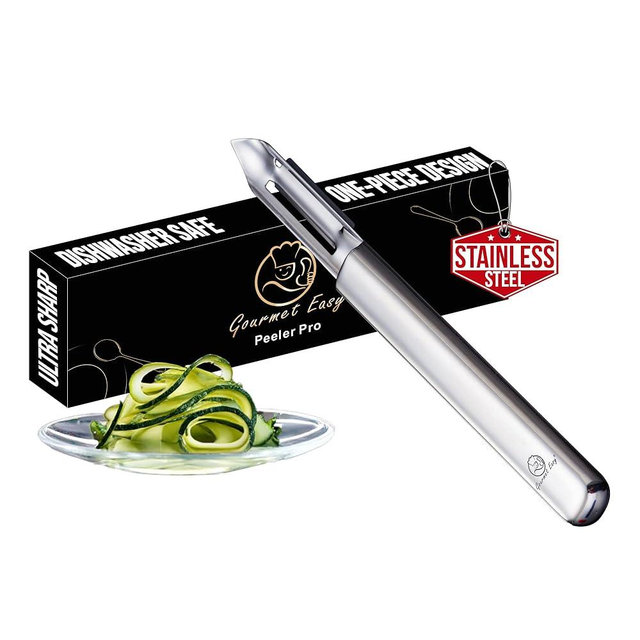 Vegetable Peeler, Ultra Sharp Potato Peeler, Best for Veggie & Fruit, Seamless One-Piece Design, Peel Both Ways - Left & Right-Hand Friendly, Dishwasher Safe, 5-Year Warranty