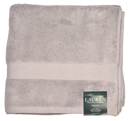 Ralph Lauren Wescott Luxurious Cotton Bath Towel, 56" x 30", Cape Grey