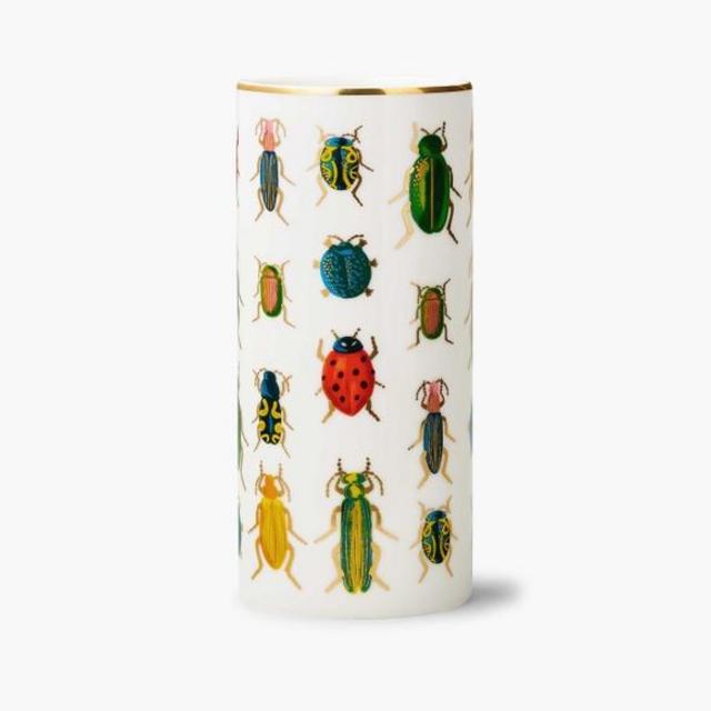 BEETLES & BUGS Porcelain Vase