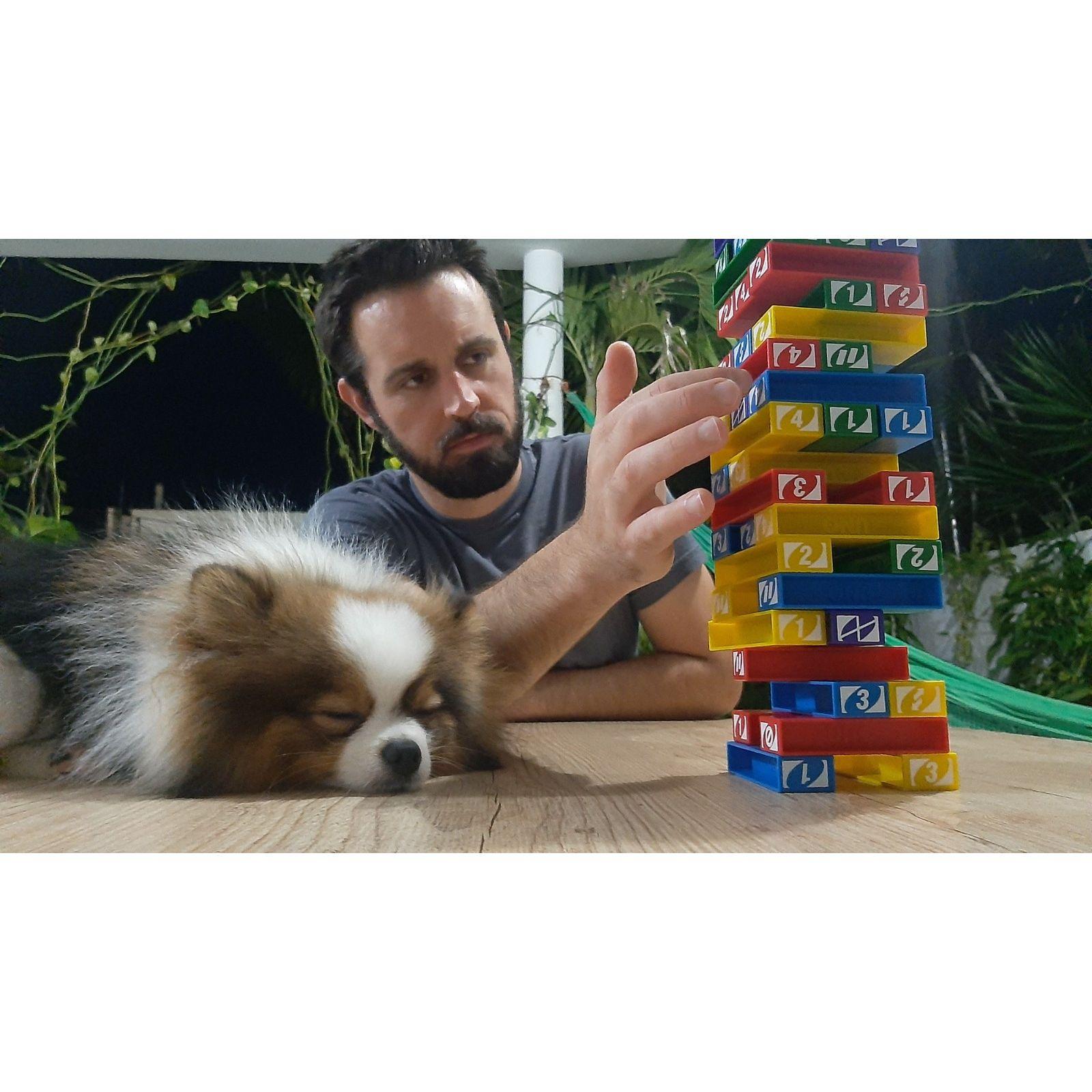 Uno jenga with Boris!