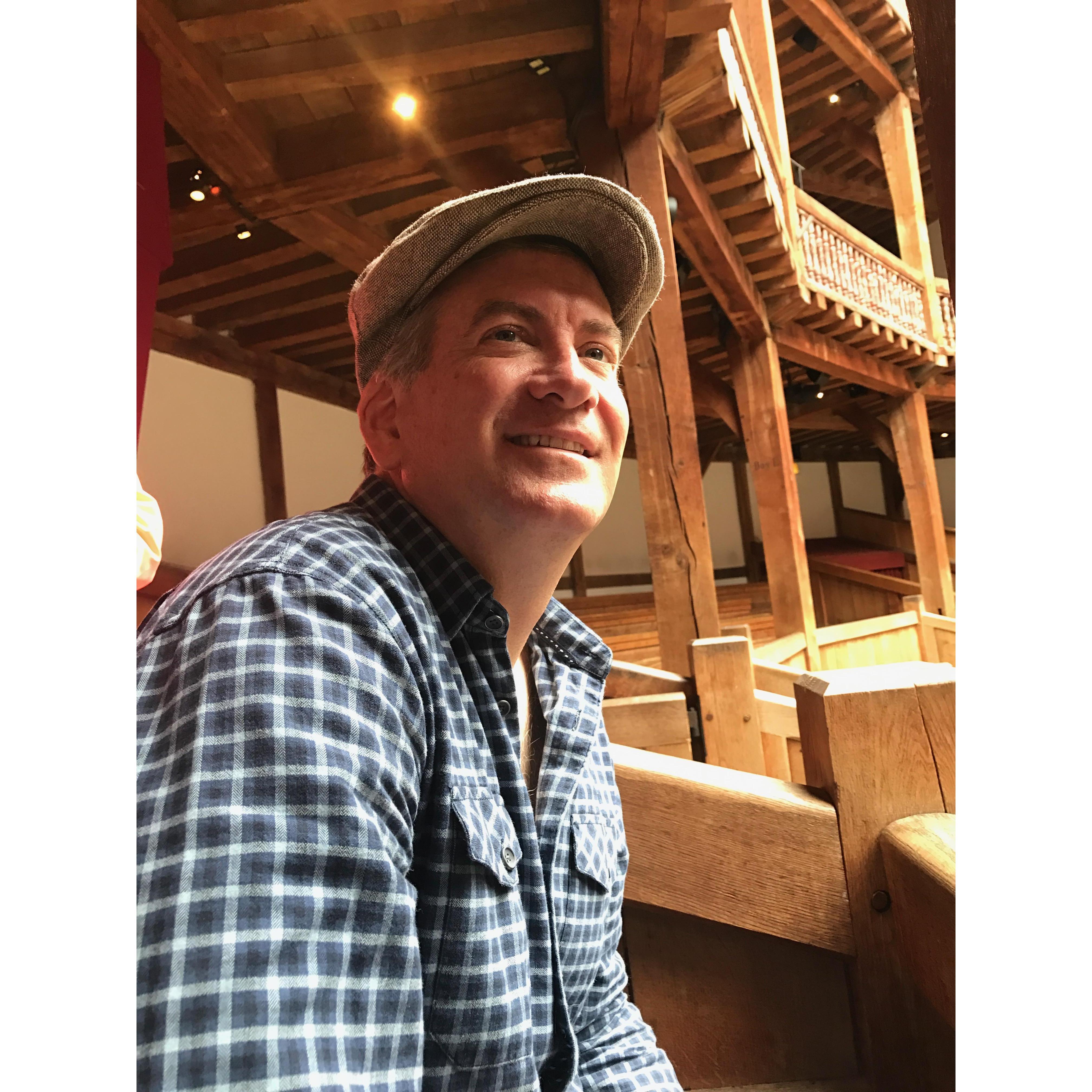 Tom mesmerized watching Romeo & Juliet rehearsal at the Old Globe in London.