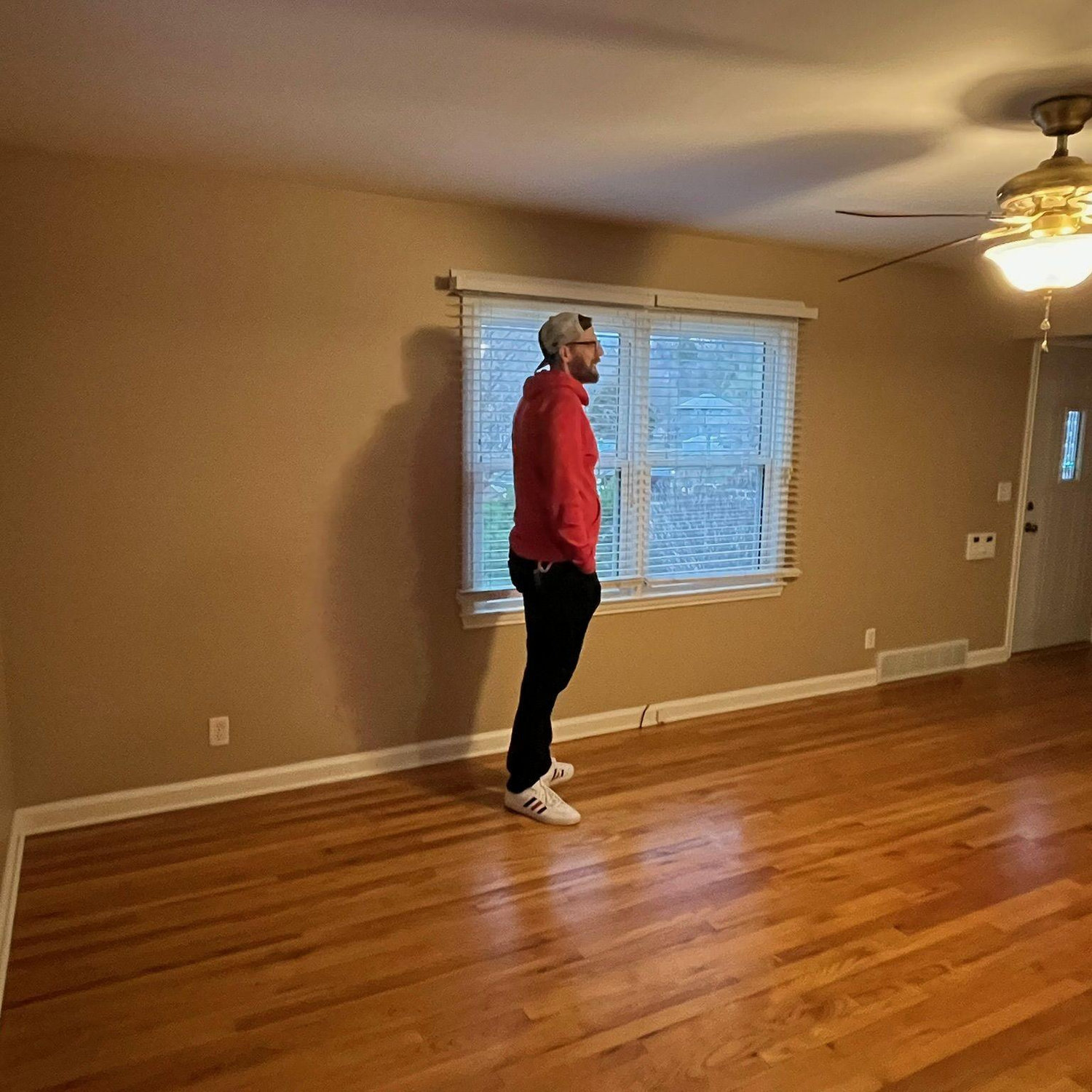 Our house, before it was our house, empty and waiting for us!
