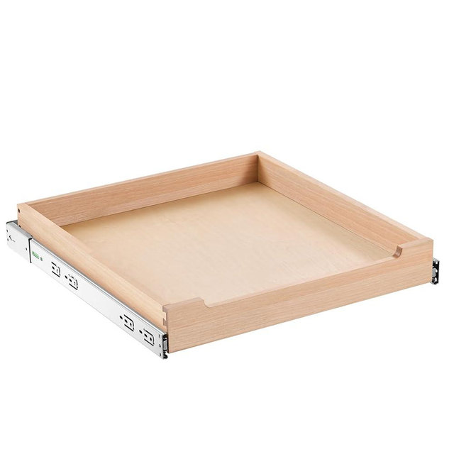 VEVOR Pull Out Cabinet Organizer, 20"W x 21"D Cabinet Drawer, Soft Close Slide out Shelf, Heavy-Duty Sliding Wood Drawer, Bottom Mount Size（20.5"W x 23"D）and Side Mount Size（21"W x 23"D）