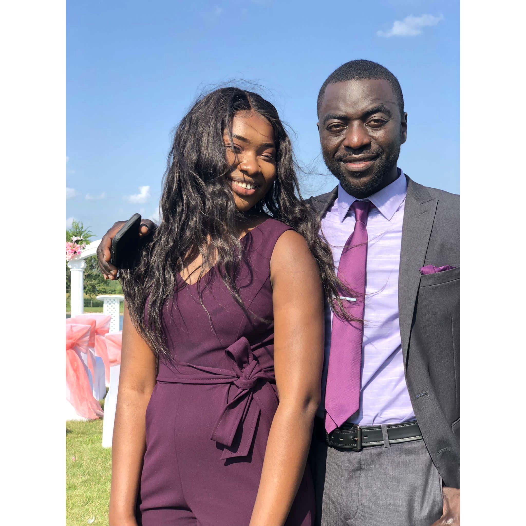 It was her first time to be the moderator, outside of church... I had to assist her to make sure everything was under control