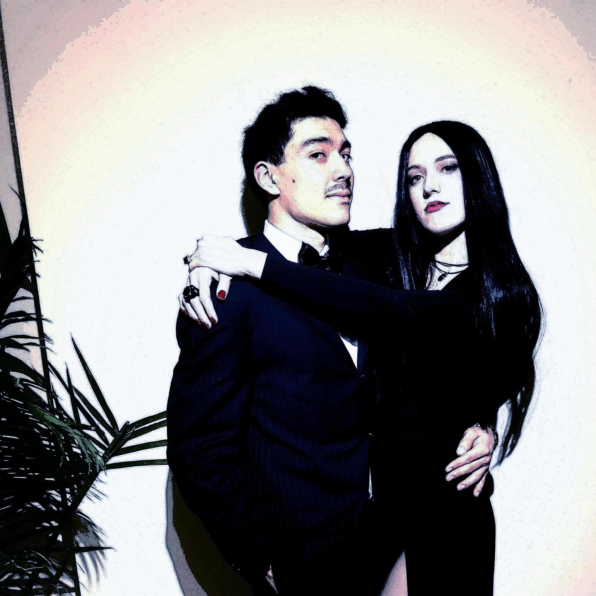 Halloween 2018 as Gomez and Morticia Addams