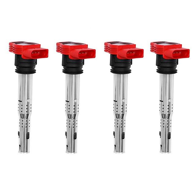 Ignition Coil Pack Set of 4 for Audi A4 A6 Q7 R8 S4 S5 TT Volkswagen Passat Golf GTI & More Replaces# 06E905115E, 06E905115F, UF529, 06E905115A, 06E905115C