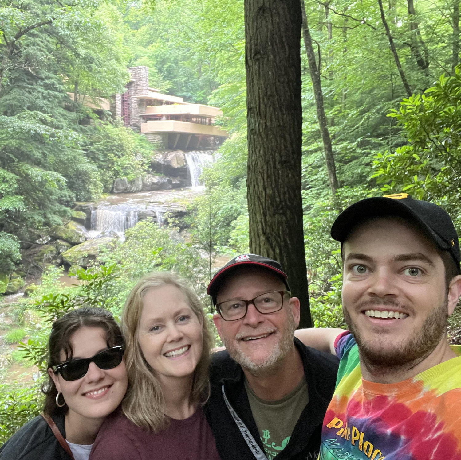 A lovely visit from friendly faces when we lived in Pittsburgh! Visiting iconic nearby Frank Lloyd Wright architecture
