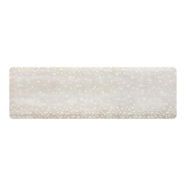 House of Noa Nama Standing Mat – Anti-Fatigue Kitchen Mats for Floor, Cushioned & Non-Slip Kitchen Comfort Mat for Standing, Thick Foam Anti-Fatigue Mat for Kitchen & Workspaces, Fawn Shea 22" x 72"