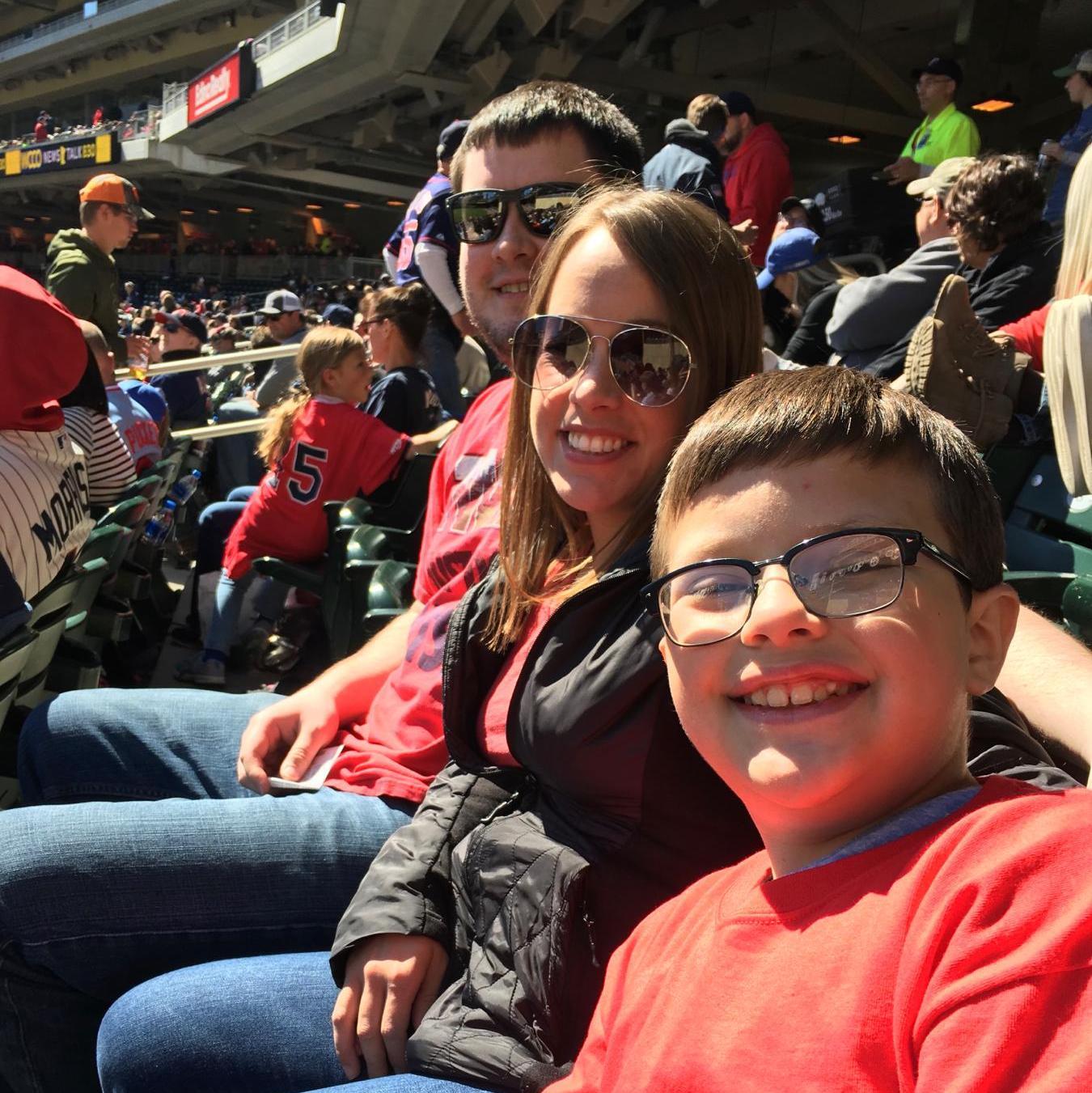 Our first Twins game as a fam! April 2019