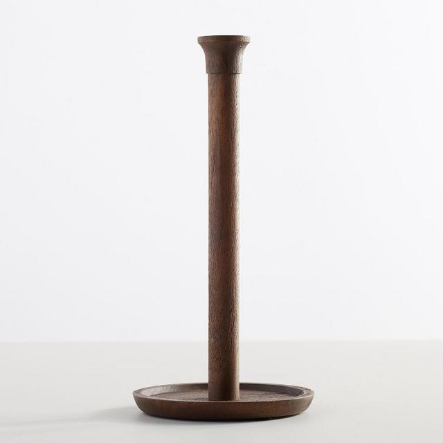 Chateau Wood Paper Towel Holder - Dark Brown
