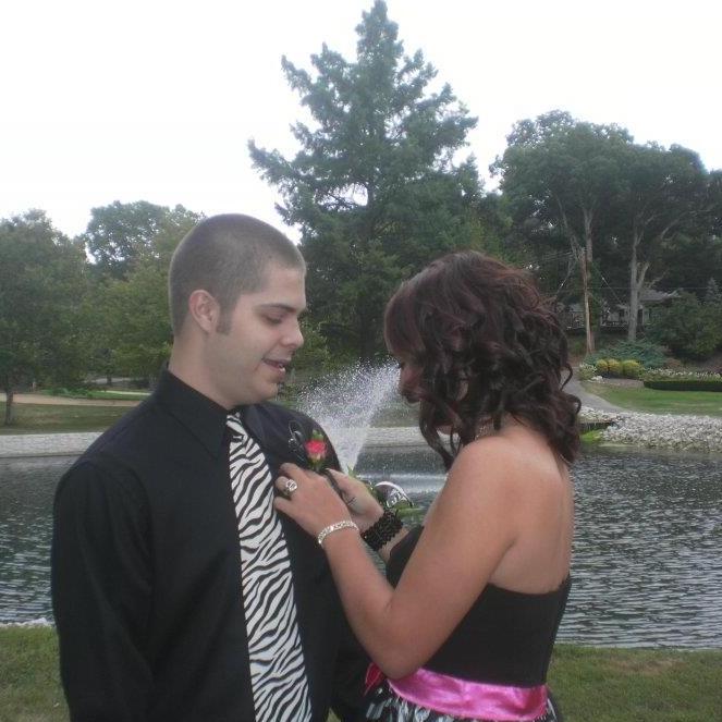 Homecoming 2011 - This was the first homecoming dance that Jordan and Vanessa attended together. Guess who picked out the zebra print ;)