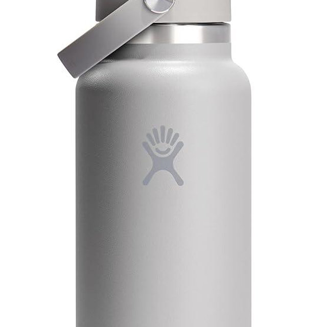 Hydro Flask 32 Oz Wide Flex Straw Cap Bottle - Insulated Stainless Steel - Wide Straw Lid, Non Spill, Leakproof in Tonal Birch