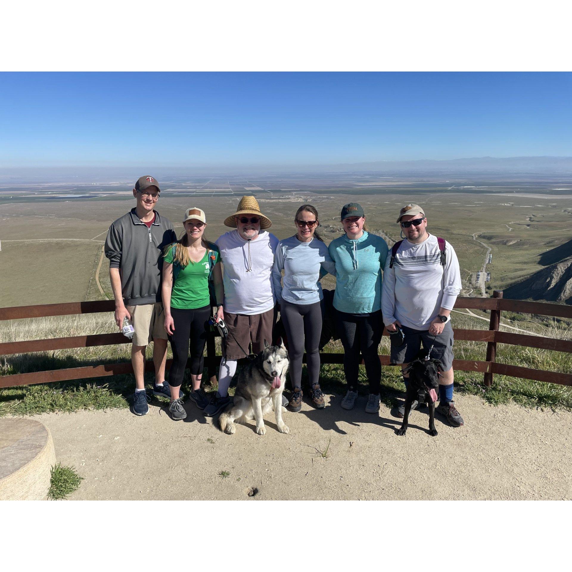 March 2022 hiking at Wind Wolves Preserve.