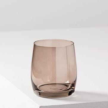 Modern Colored Glassware, Set Of 4, Double Old-Fashioned