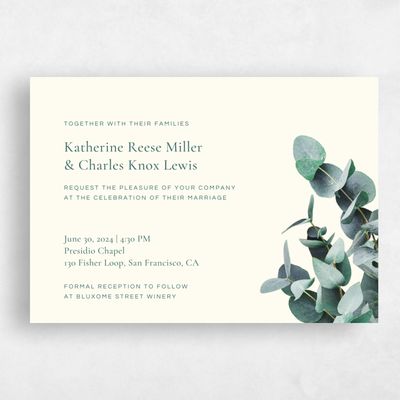 Butter, Yellow Wedding Invitation - Galata Classic