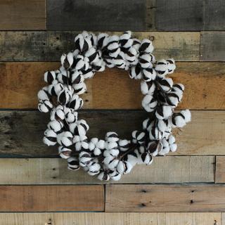 Cotton Ball Wreath