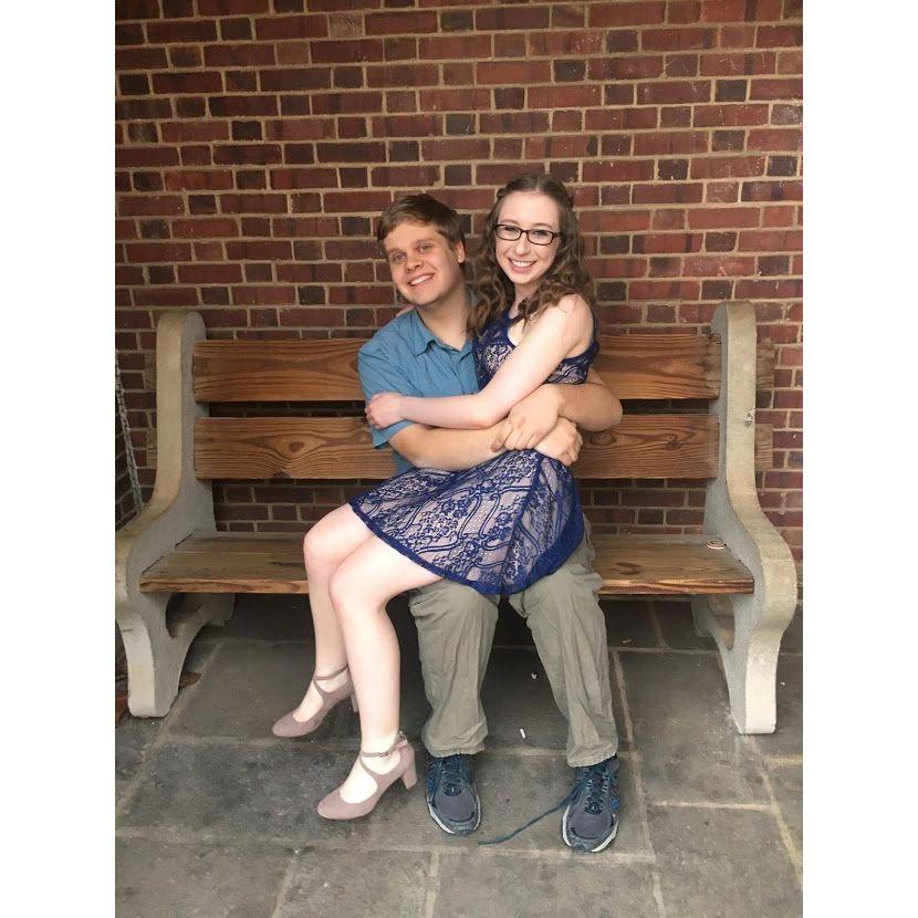 One of our first photos together, heading to a dance event!