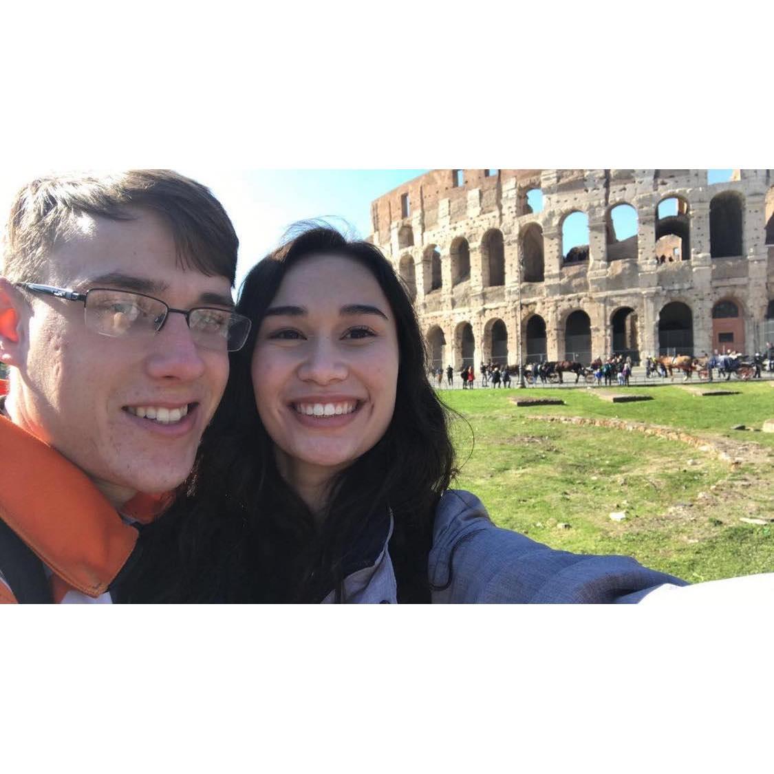 The Colosseum, Rome Italy - February 2018