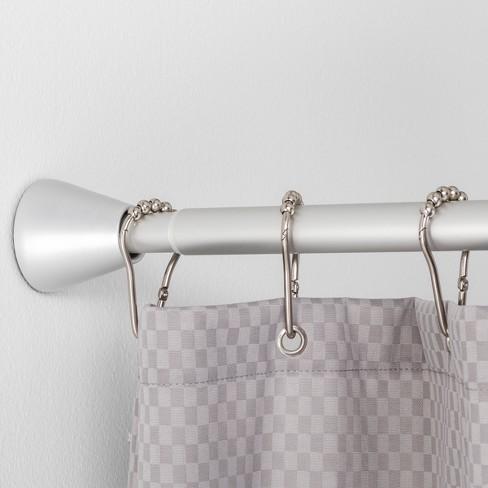 Tapered Finial Tension Aluminum Shower Curtain Rod - Made By Design™