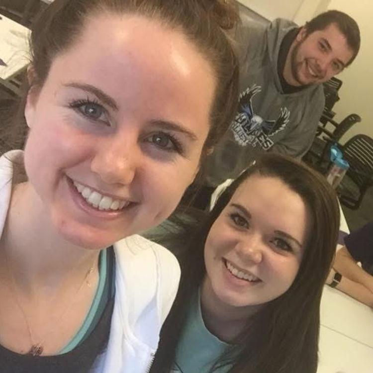 Our first picture together (thanks Bailey!)... Nazareth math department April 2018. We didn't start dating until September 2022.