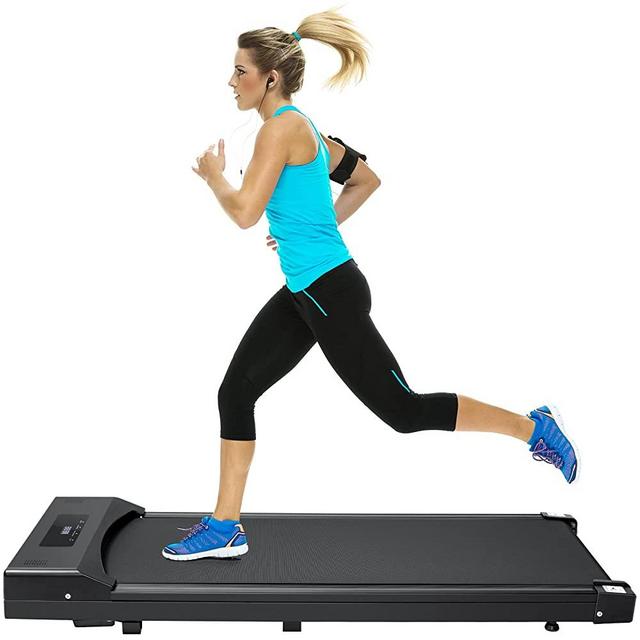 Under Desk Treadmill, DIGTOGIM 2 in 1 Walking Pad Desk Treadmill, Slim Walking Running Jogging Machine for Home Office Exercise - Remote Control, LCD Display, Fits Your Under Desk