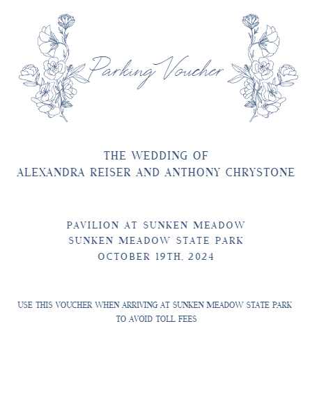 The Wedding Website of Anthony Chrystone and Alexandra Reiser