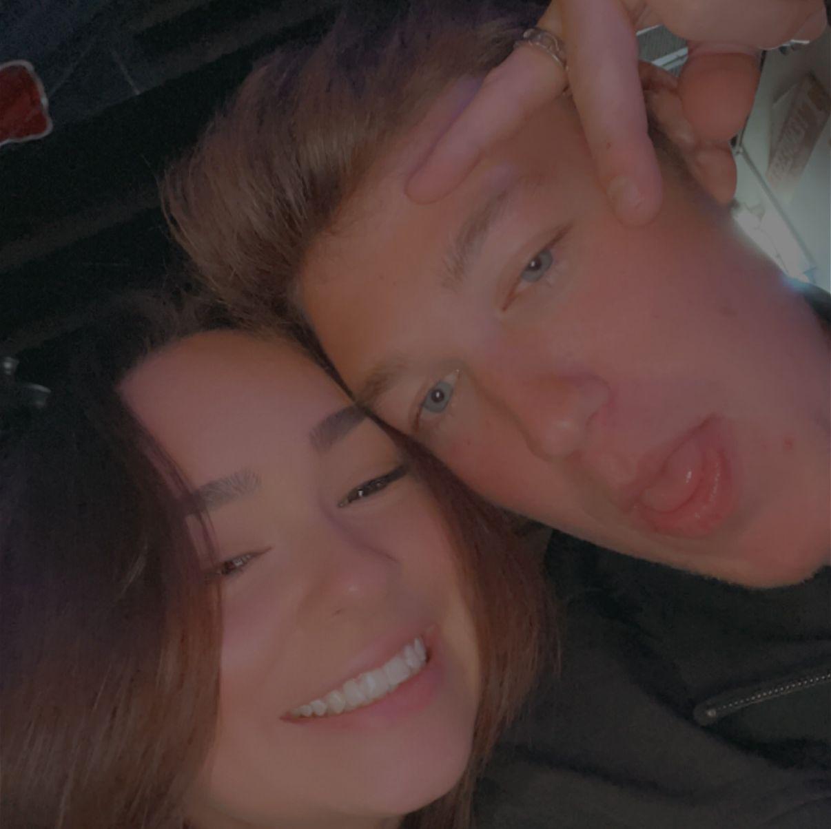 Our first photo together.
